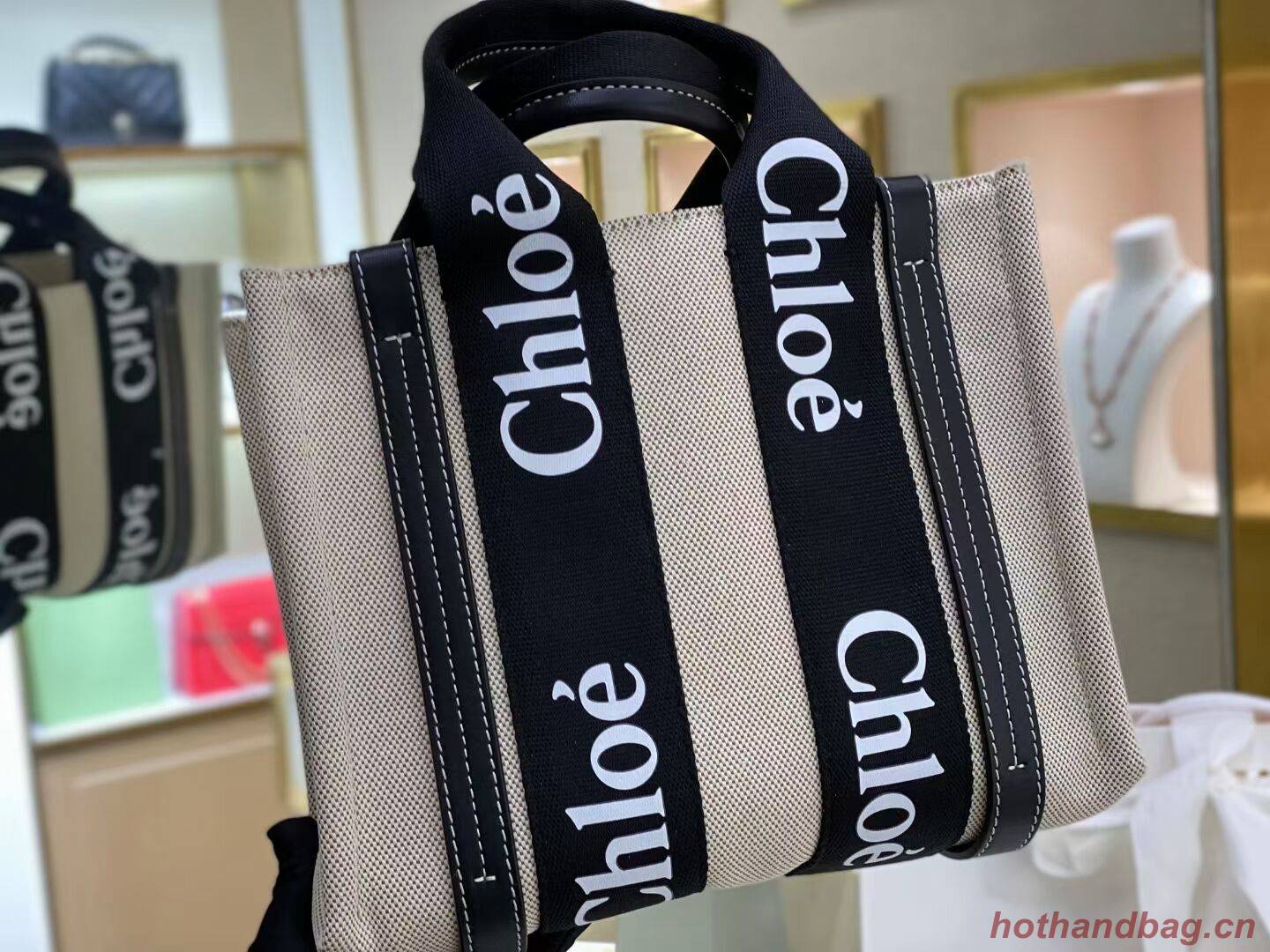 Chloe Cloth & leather 6C027 black Chloe Cloth & leather 6C027 black