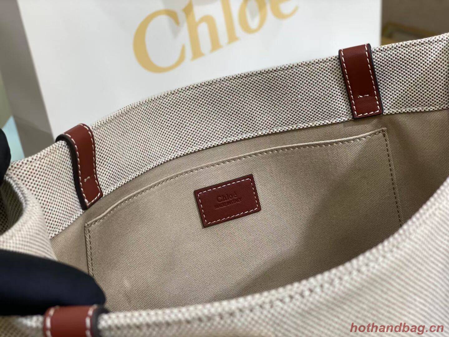 Chloe Cloth & leather 6C026 brown Chloe Cloth & leather 6C026 brown