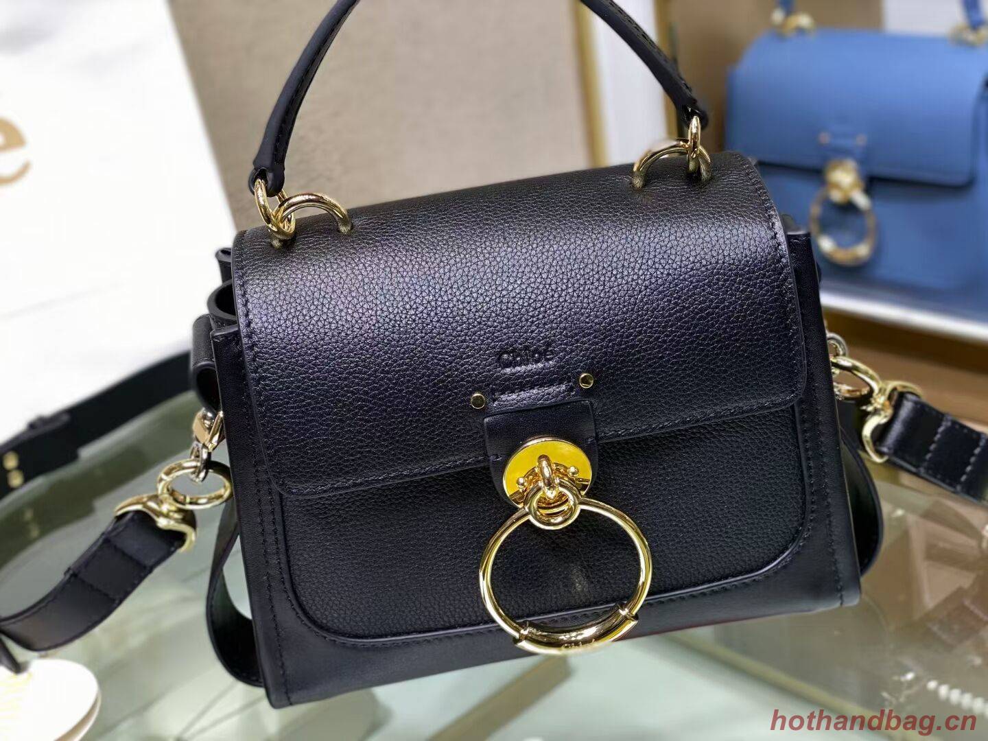 Chloe Original Calfskin Leather Bag C1143S black Chloe Original Calfskin Leather Bag C1143S black