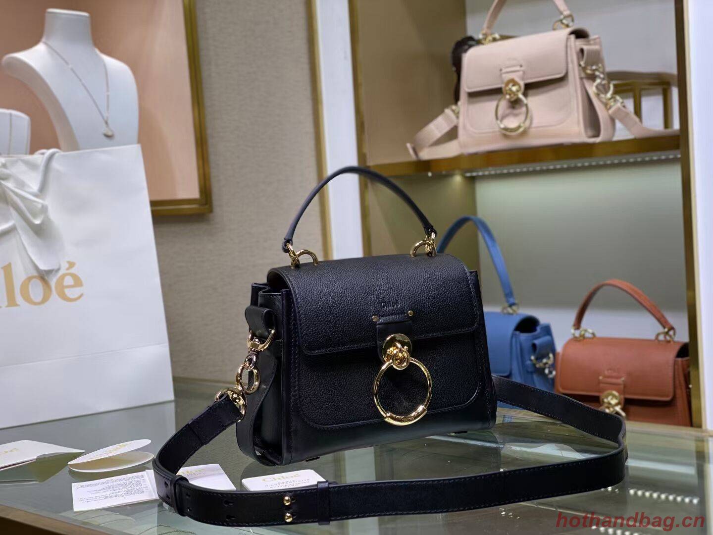 Chloe Original Calfskin Leather Bag C1143S black Chloe Original Calfskin Leather Bag C1143S black