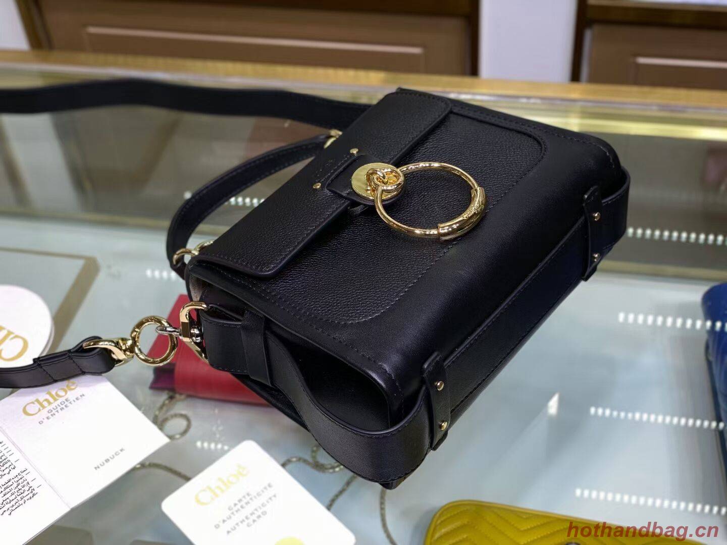 Chloe Original Calfskin Leather Bag C1143S black Chloe Original Calfskin Leather Bag C1143S black