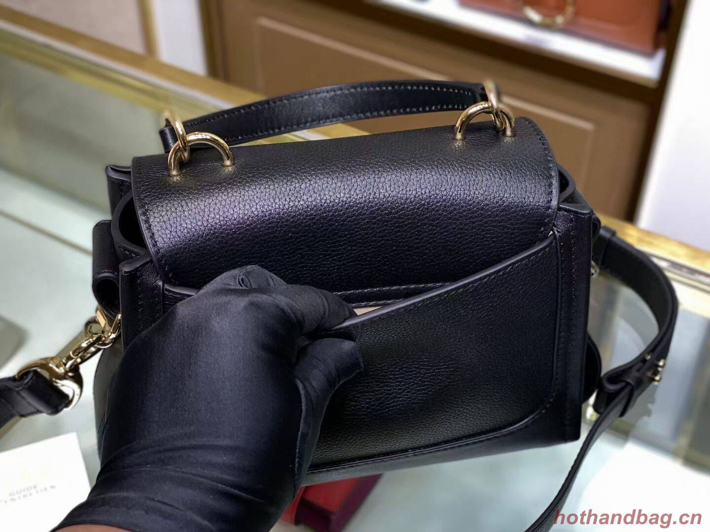 Chloe Original Calfskin Leather Bag C1143S black Chloe Original Calfskin Leather Bag C1143S black