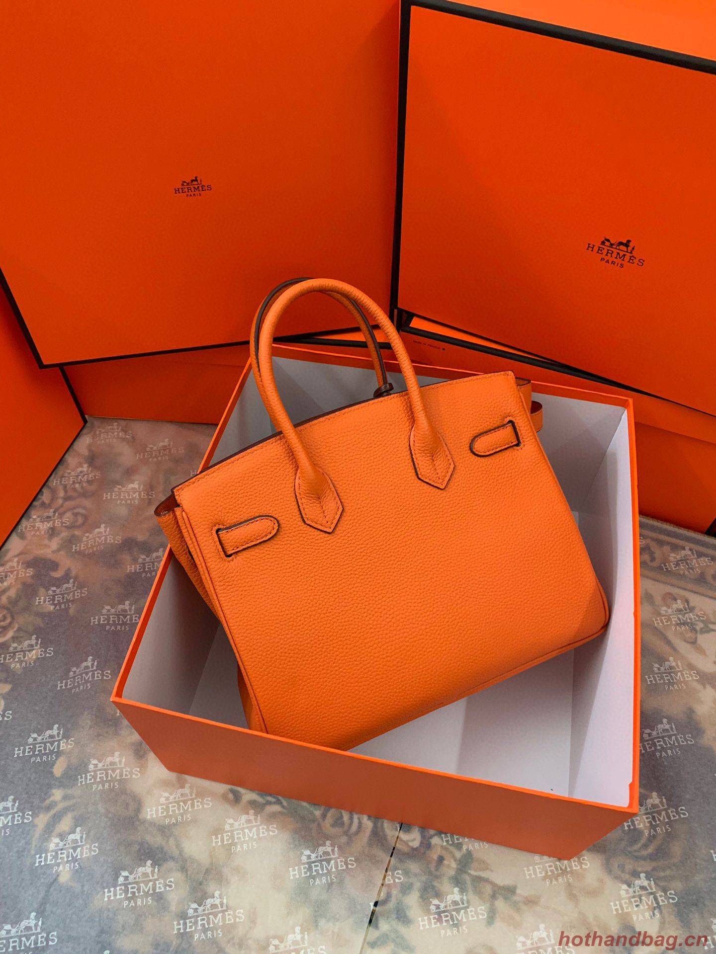 Hermes original Togo Leather HB35O Orange Hermes original Togo Leather HB35O Orange