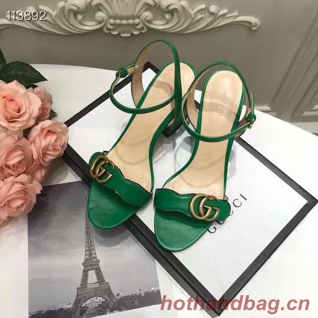 Gucci Leather Double G sandal GG1690TX-1 7CM height Gucci Leather Double G sandal GG1690TX-1 7CM height