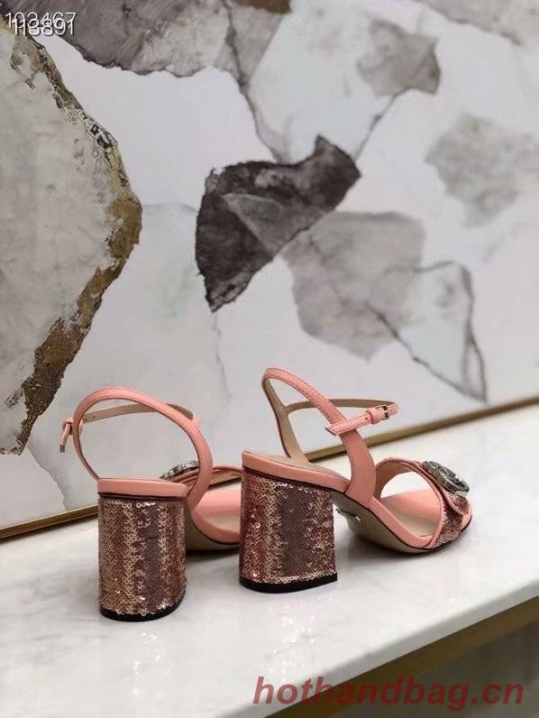 Gucci Leather Double G sandal GG1690TX-2 7CM height Gucci Leather Double G sandal GG1690TX-2 7CM height