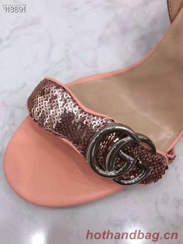 Gucci Leather Double G sandal GG1690TX-2 7CM height Gucci Leather Double G sandal GG1690TX-2 7CM height