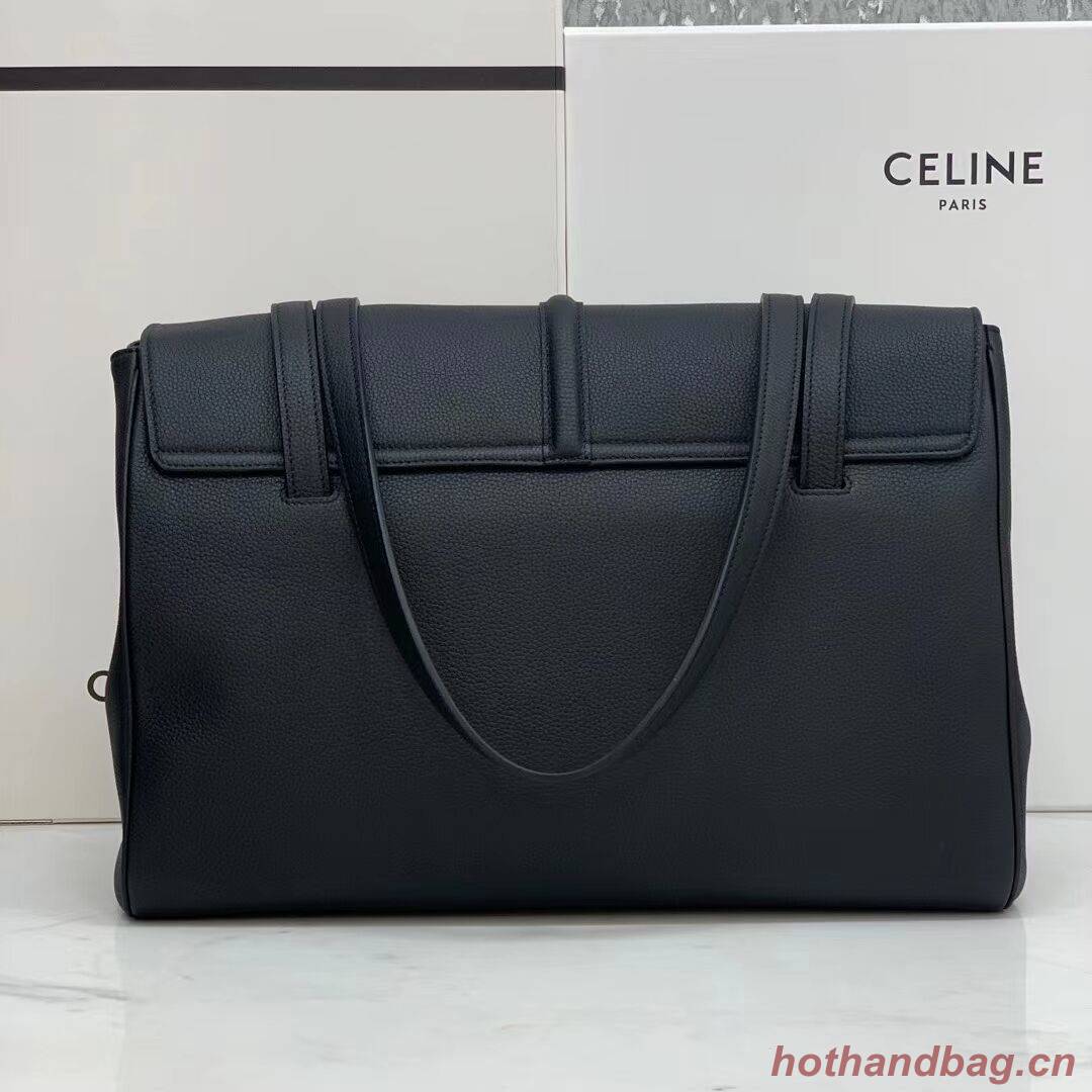 Celine MEDIUM SOFT 16 BAG IN SMOOTH CALFSKIN CR94043 black Celine MEDIUM SOFT 16 BAG IN SMOOTH CALFSKIN CR94043 black