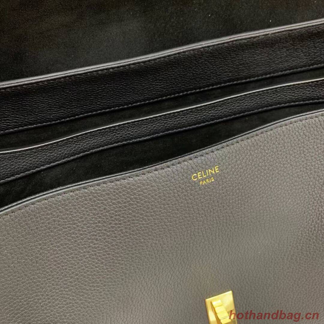 Celine MEDIUM SOFT 16 BAG IN SMOOTH CALFSKIN CR94043 black Celine MEDIUM SOFT 16 BAG IN SMOOTH CALFSKIN CR94043 black