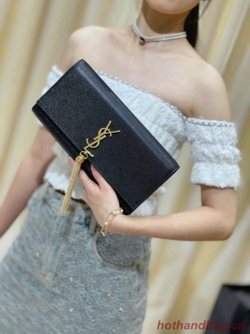 YSL Saint Laurent Medium Kate Bag Y306080 Black gold hardware YSL Saint Laurent Medium Kate Bag Y306080 Black gold hardware