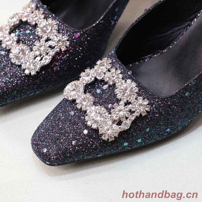 Roger Vivier 7.5CM Heels Shoes RV445MN Black Roger Vivier 7.5CM Heels Shoes RV445MN Black