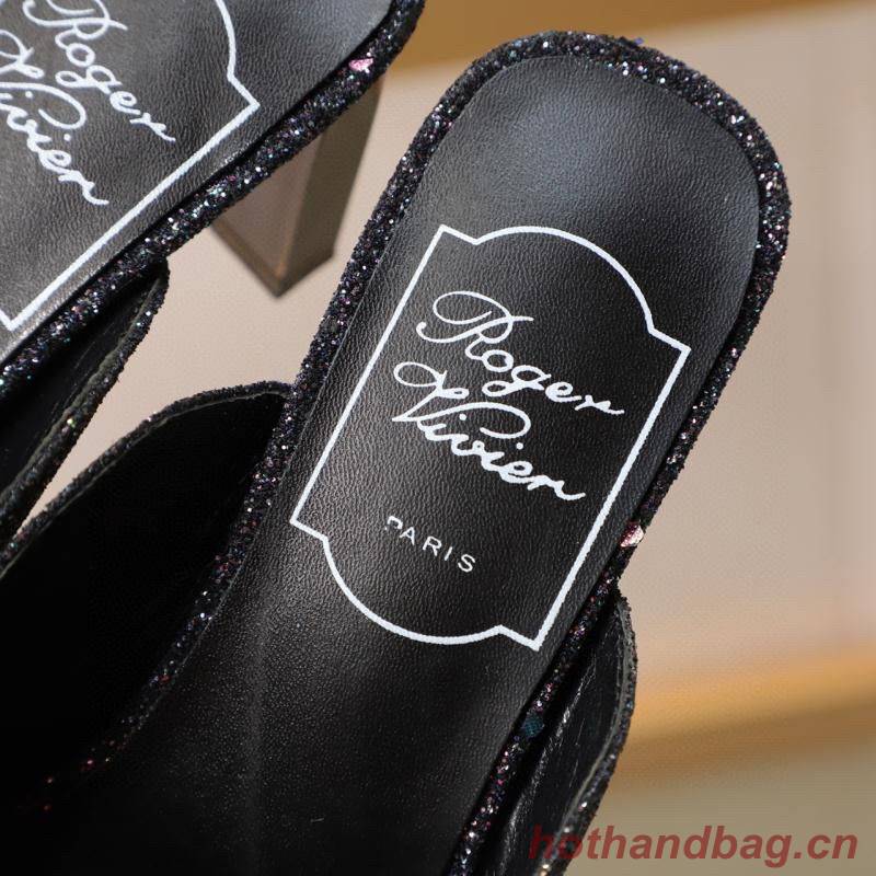 Roger Vivier 7.5CM Heels Shoes RV445MN Black Roger Vivier 7.5CM Heels Shoes RV445MN Black