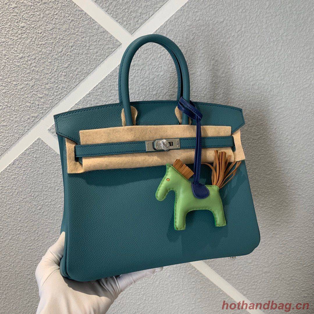 Hermes Birkin 25CM Epsom Bag Original Leather H25E Dark Green Hermes Birkin 25CM Epsom Bag Original Leather H25E Dark Green
