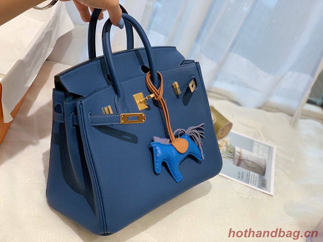 Hermes Birkin 25CM Togo Bag Original Leather H25E Dark Blue Hermes Birkin 25CM Togo Bag Original Leather H25E Dark Blue