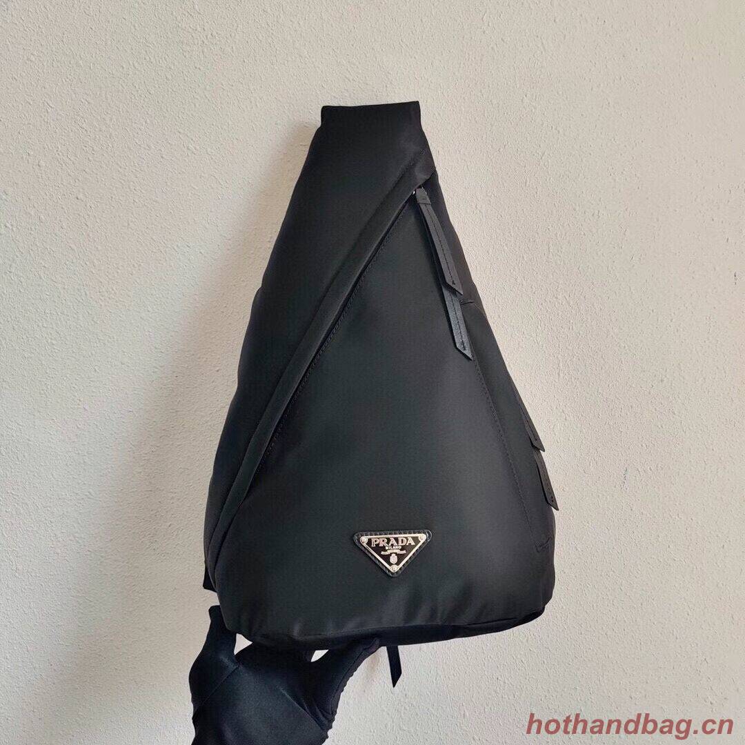 Prada Brushed leather bag 2VH092 black Prada Brushed leather bag 2VH092 black