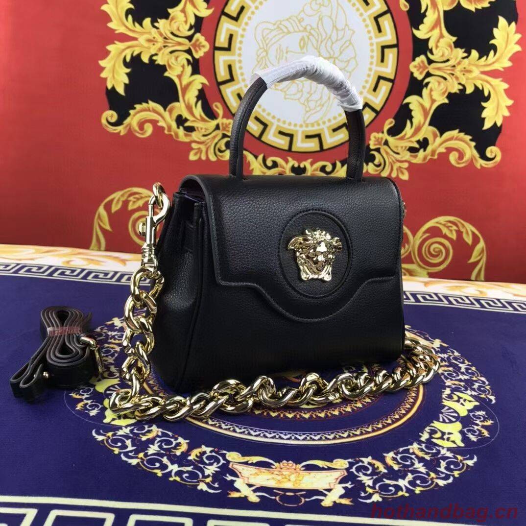 Versace Original Calfskin Leather Bag FS1040 black Versace Original Calfskin Leather Bag FS1040 black