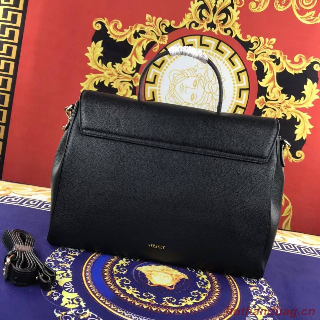 Versace Original large Calfskin Leather Bag FS1042 black Versace Original large Calfskin Leather Bag FS1042 black
