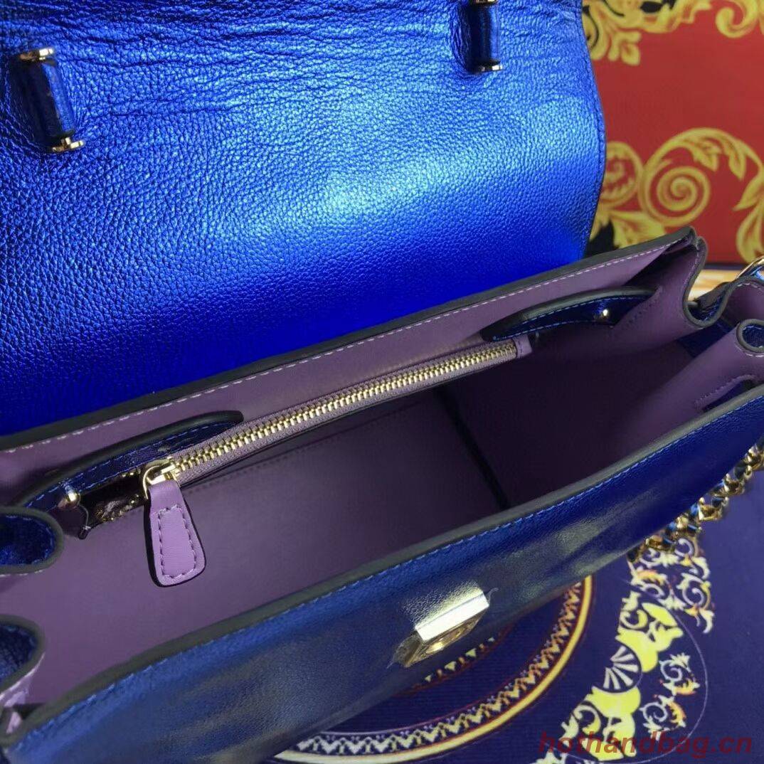 Versace Original medium Calfskin Leather Bag FS1041 blue Versace Original medium Calfskin Leather Bag FS1041 blue