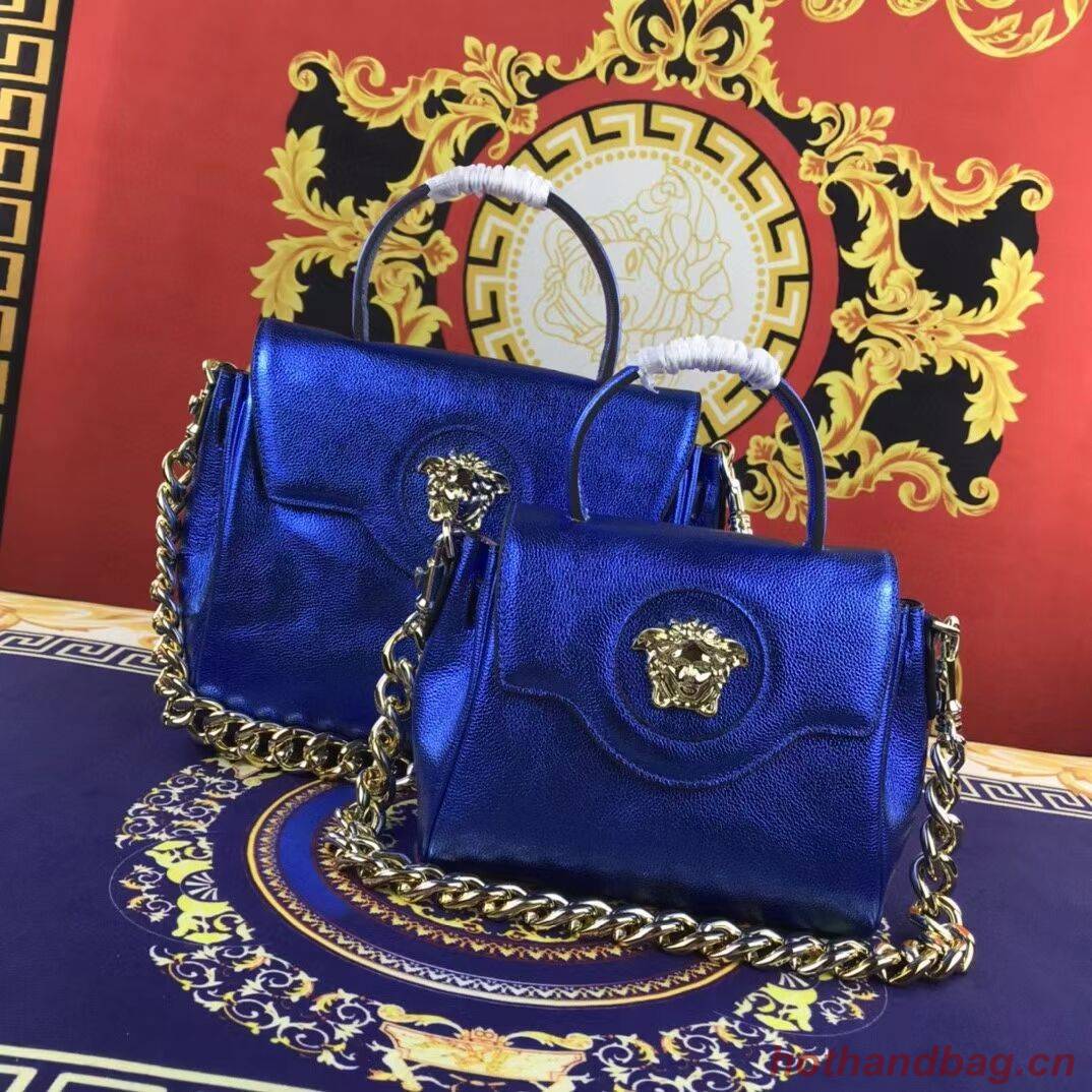 Versace Original medium Calfskin Leather Bag FS1041 blue Versace Original medium Calfskin Leather Bag FS1041 blue