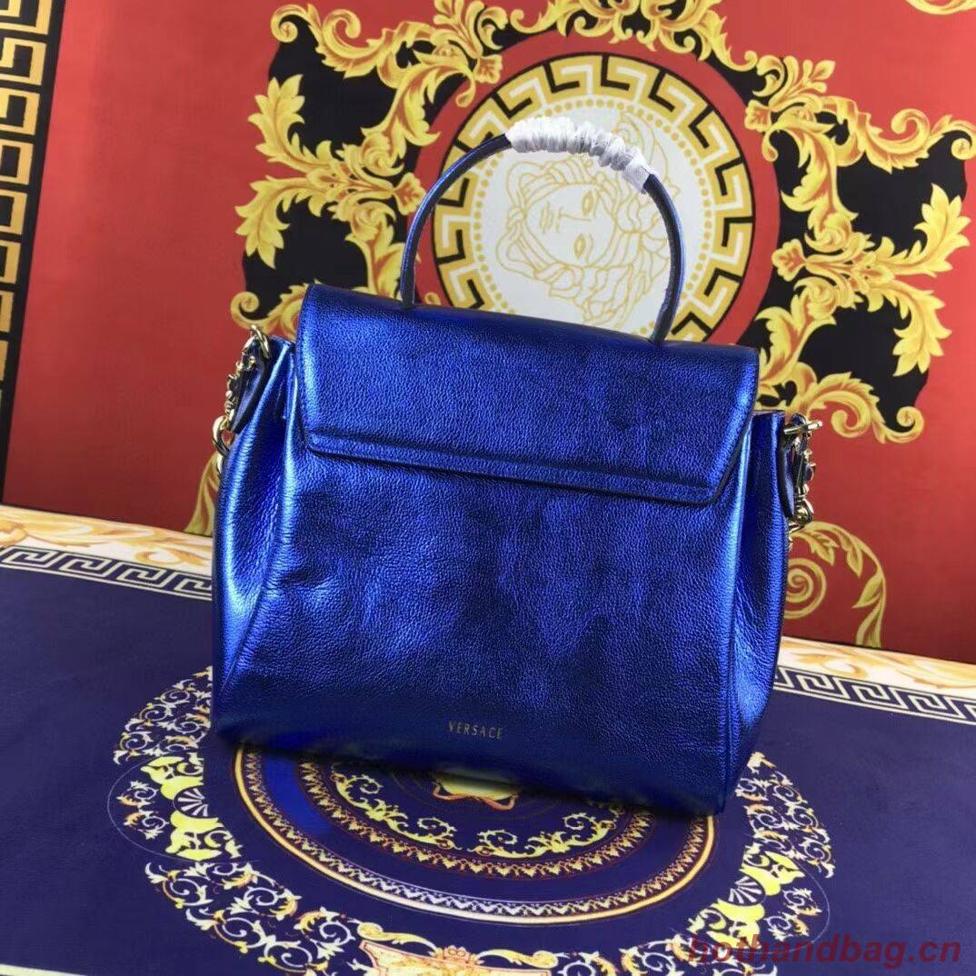 Versace Original medium Calfskin Leather Bag FS1041 blue Versace Original medium Calfskin Leather Bag FS1041 blue