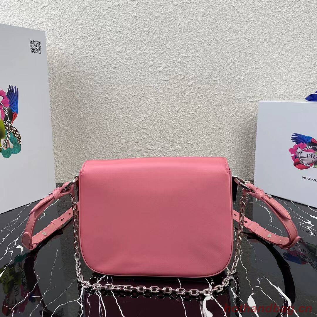 Prada Small brushed leather shoulder bag 1BA263 pink Prada Small brushed leather shoulder bag 1BA263 pink