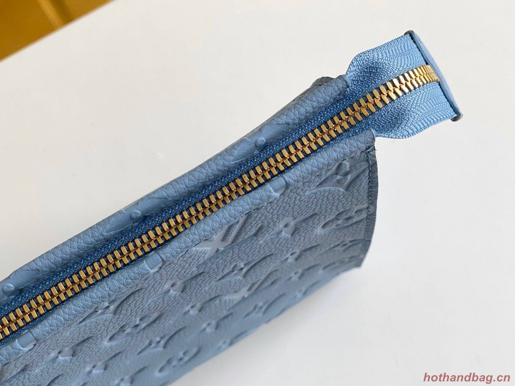 Louis Vuitton Monogram Eclipse POCHETTE Voyage M45665 Blue Louis Vuitton Monogram Eclipse POCHETTE Voyage M45665 Blue