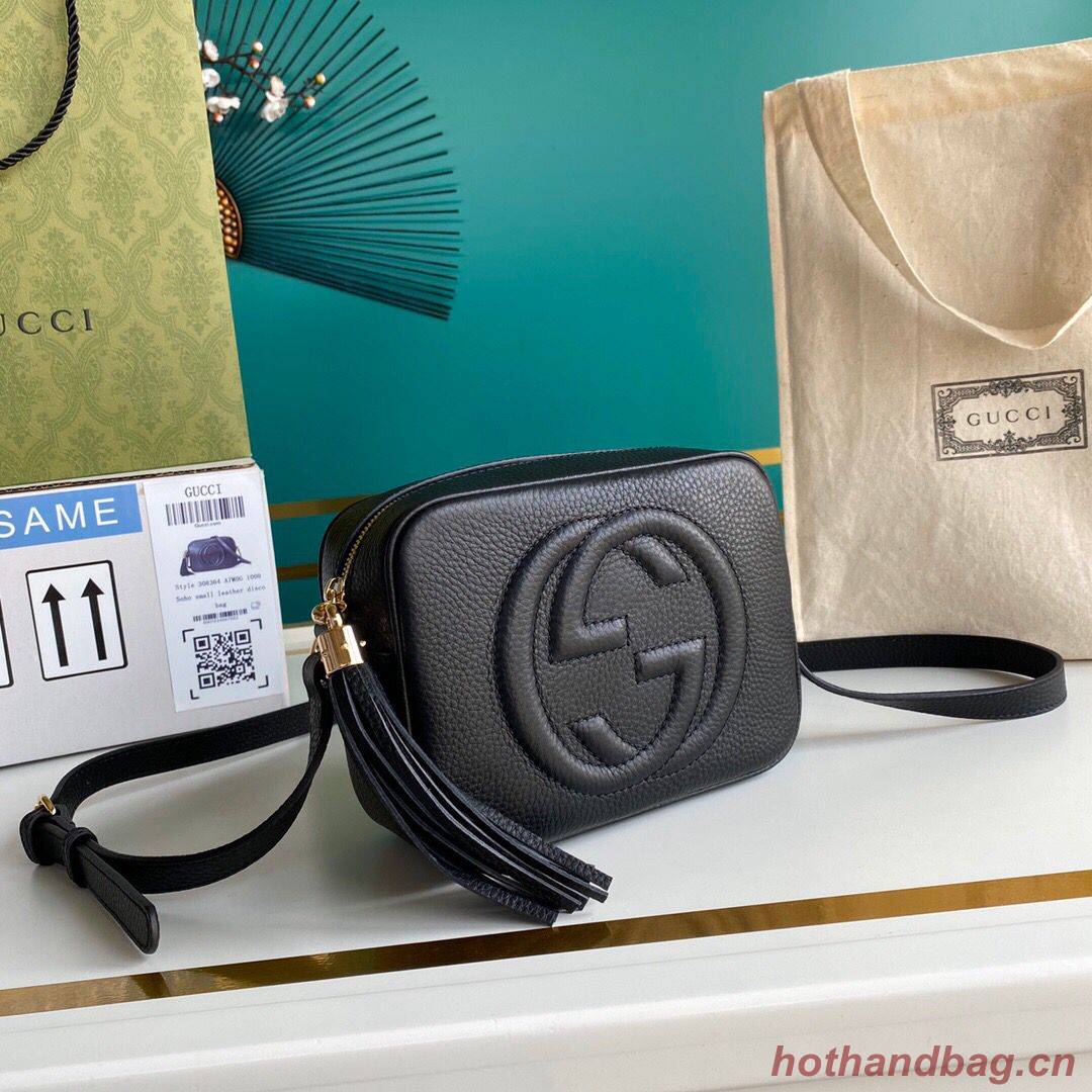 Gucci Soho Original Calfskin Leather Disco Bag 308364 Black Gucci Soho Original Calfskin Leather Disco Bag 308364 Black