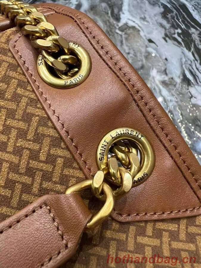 Yves Saint Laurent NIKI MEDIUM IN CRINKLED VINTAGE SUEDE 2782 BROWN Yves Saint Laurent NIKI MEDIUM IN CRINKLED VINTAGE SUEDE 2782 BROWN