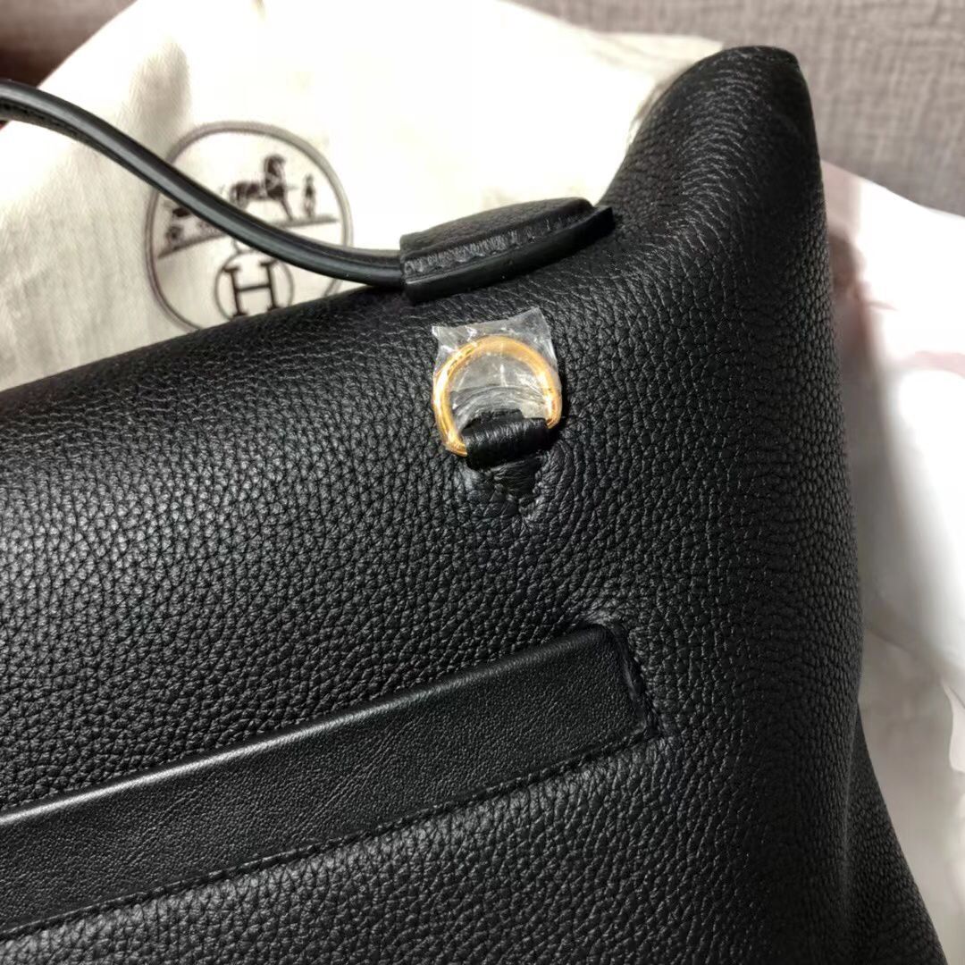 Hermes Kelly Original togo Leather Tote Bag H2424 Black Hermes Kelly Original togo Leather Tote Bag H2424 Black