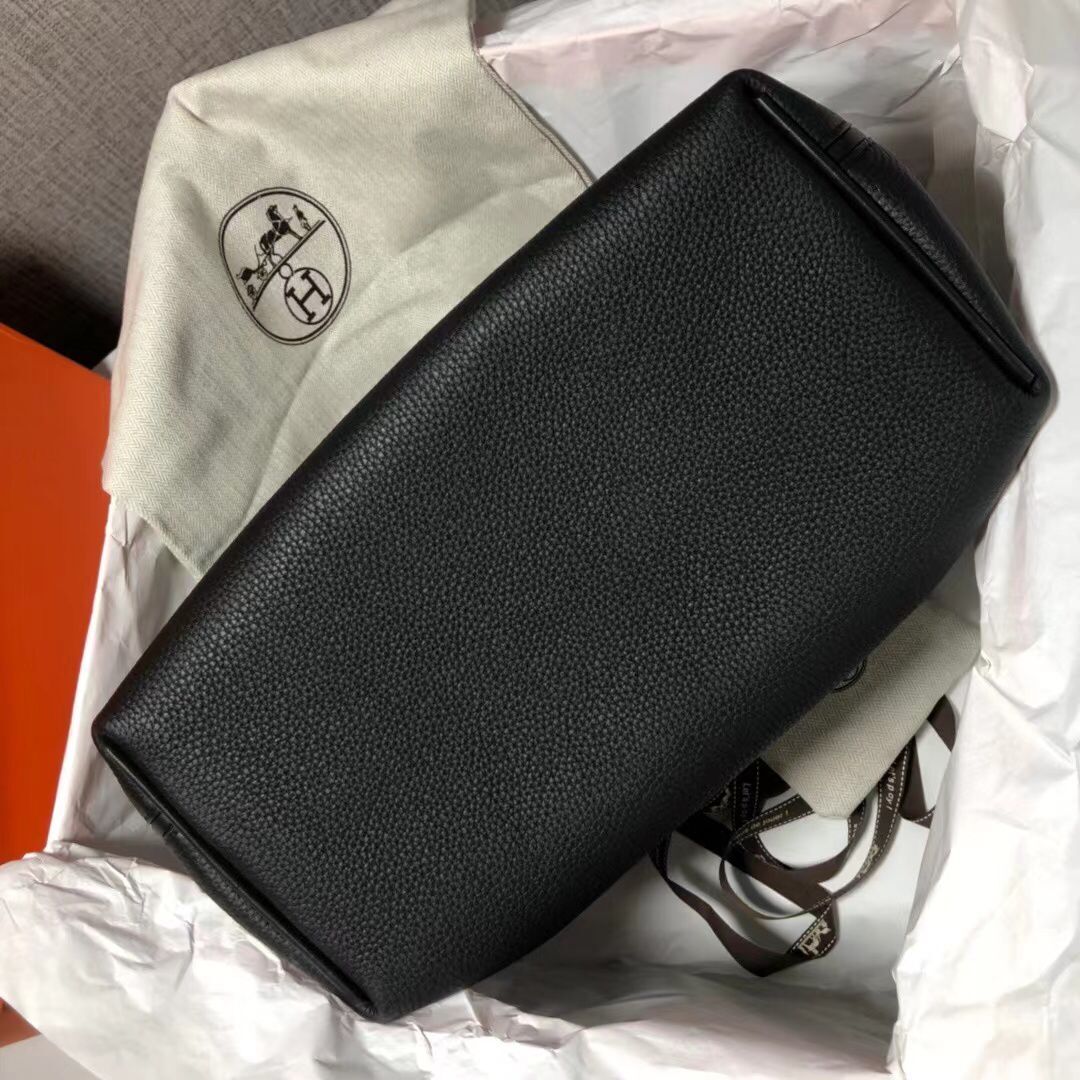 Hermes Kelly Original togo Leather Tote Bag H2424 Black Hermes Kelly Original togo Leather Tote Bag H2424 Black