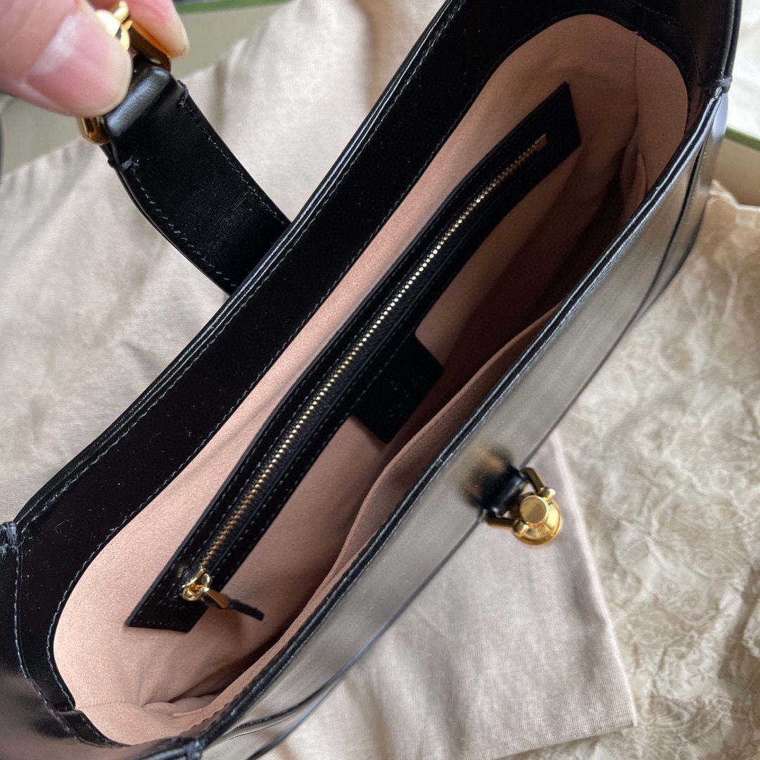 Gucci Vintage Jackie 1961 Original Leather Hobo Bag 636709 Black Gucci Vintage Jackie 1961 Original Leather Hobo Bag 636709 Black