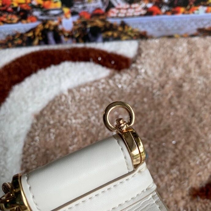 Dolce & Gabbana Origianl Leather Shoulder Bag 5157 white Dolce & Gabbana Origianl Leather Shoulder Bag 5157 white