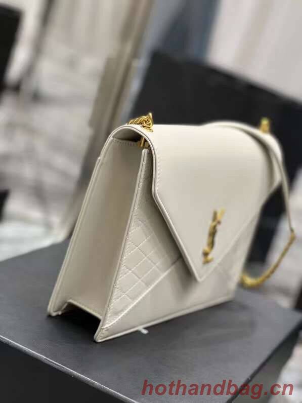 YSL GABY CHAIN BAG IN VINTAGE LAMBSKIN 668864 white YSL GABY CHAIN BAG IN VINTAGE LAMBSKIN 668864 white