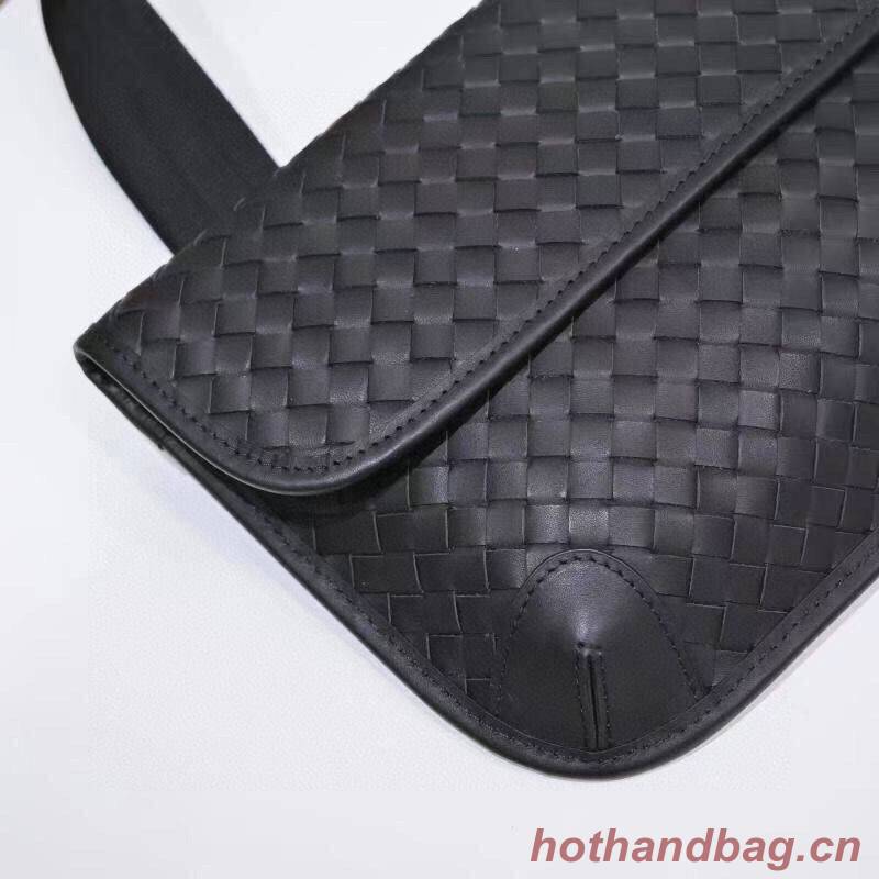 Bottega Veneta Original Leather Mens Chest Bag 6801-4 Black Bottega Veneta Original Leather Mens Chest Bag 6801-4 Black