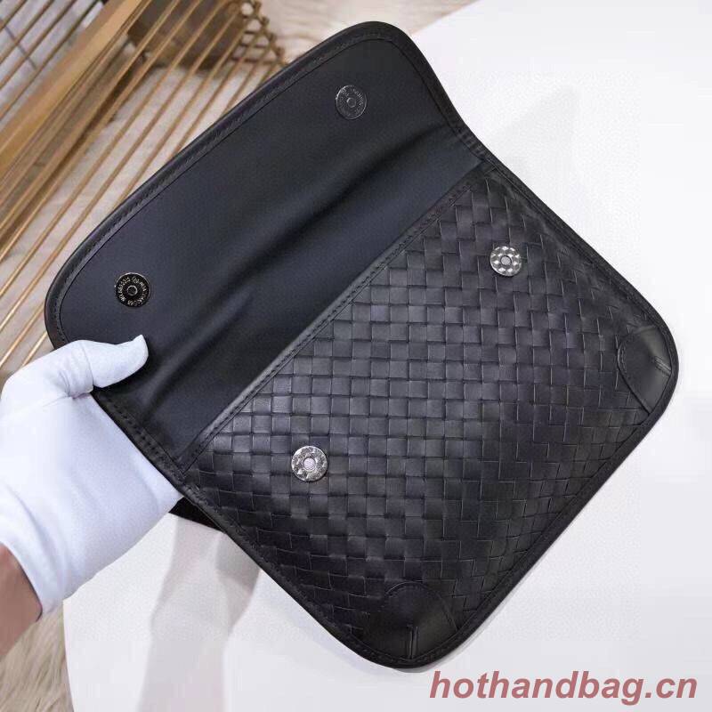 Bottega Veneta Original Leather Mens Chest Bag 6801-4 Black Bottega Veneta Original Leather Mens Chest Bag 6801-4 Black