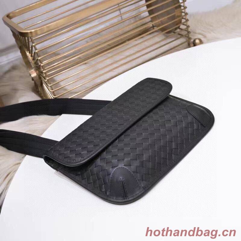 Bottega Veneta Original Leather Mens Chest Bag 6801-4 Black Bottega Veneta Original Leather Mens Chest Bag 6801-4 Black