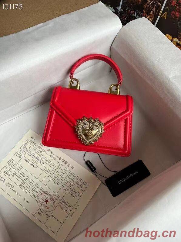 Dolce & Gabbana Origianl Leather Shoulder Bag 4011 red Dolce & Gabbana Origianl Leather Shoulder Bag 4011 red