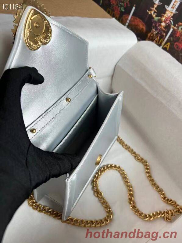 Dolce & Gabbana Origianl Leather Shoulder Bag 4011 silver Dolce & Gabbana Origianl Leather Shoulder Bag 4011 silver