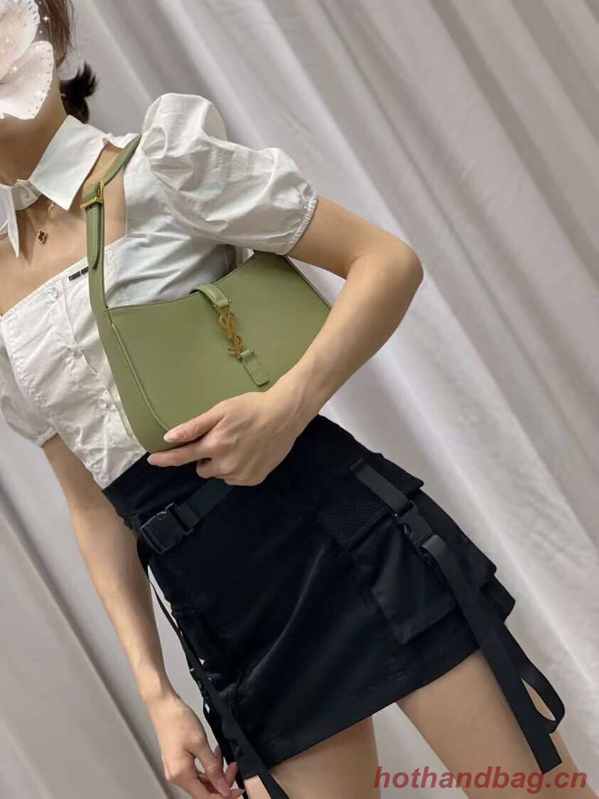 YSL LE 5 A 7 HOBO BAG IN SMOOTH LEATHER Y687228 PISTACHE YSL LE 5 A 7 HOBO BAG IN SMOOTH LEATHER Y687228 PISTACHE