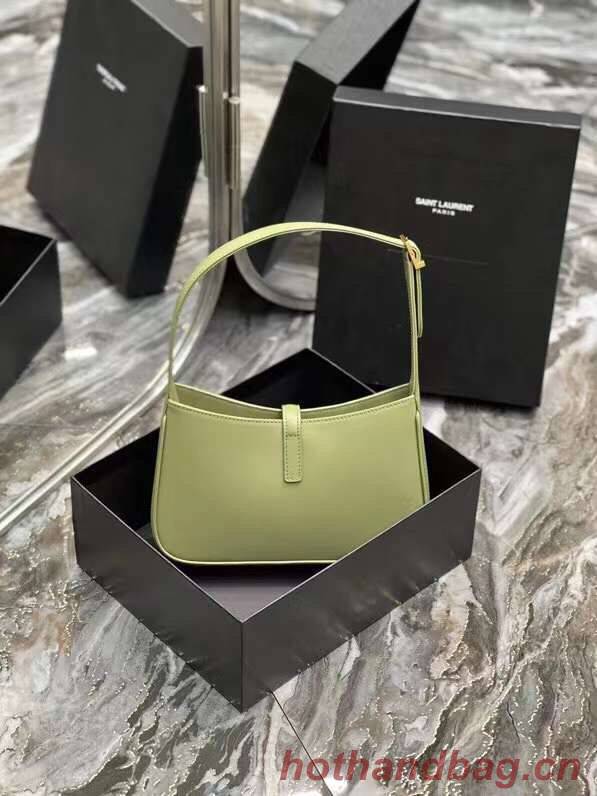 YSL LE 5 A 7 HOBO BAG IN SMOOTH LEATHER Y687228 PISTACHE YSL LE 5 A 7 HOBO BAG IN SMOOTH LEATHER Y687228 PISTACHE