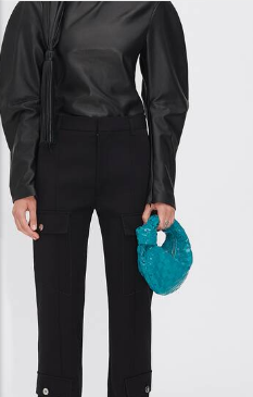 Bottega Veneta Mini intrecciato patent leather top handle bag JODIE 651876V BLASTER Bottega Veneta Mini intrecciato patent leather top handle bag JODIE 651876V BLASTER