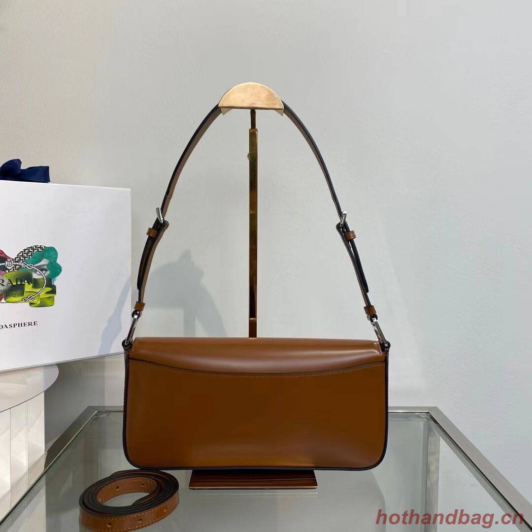 Prada Brushed leather Femme bag 1BD323 brown Prada Brushed leather Femme bag 1BD323 brown