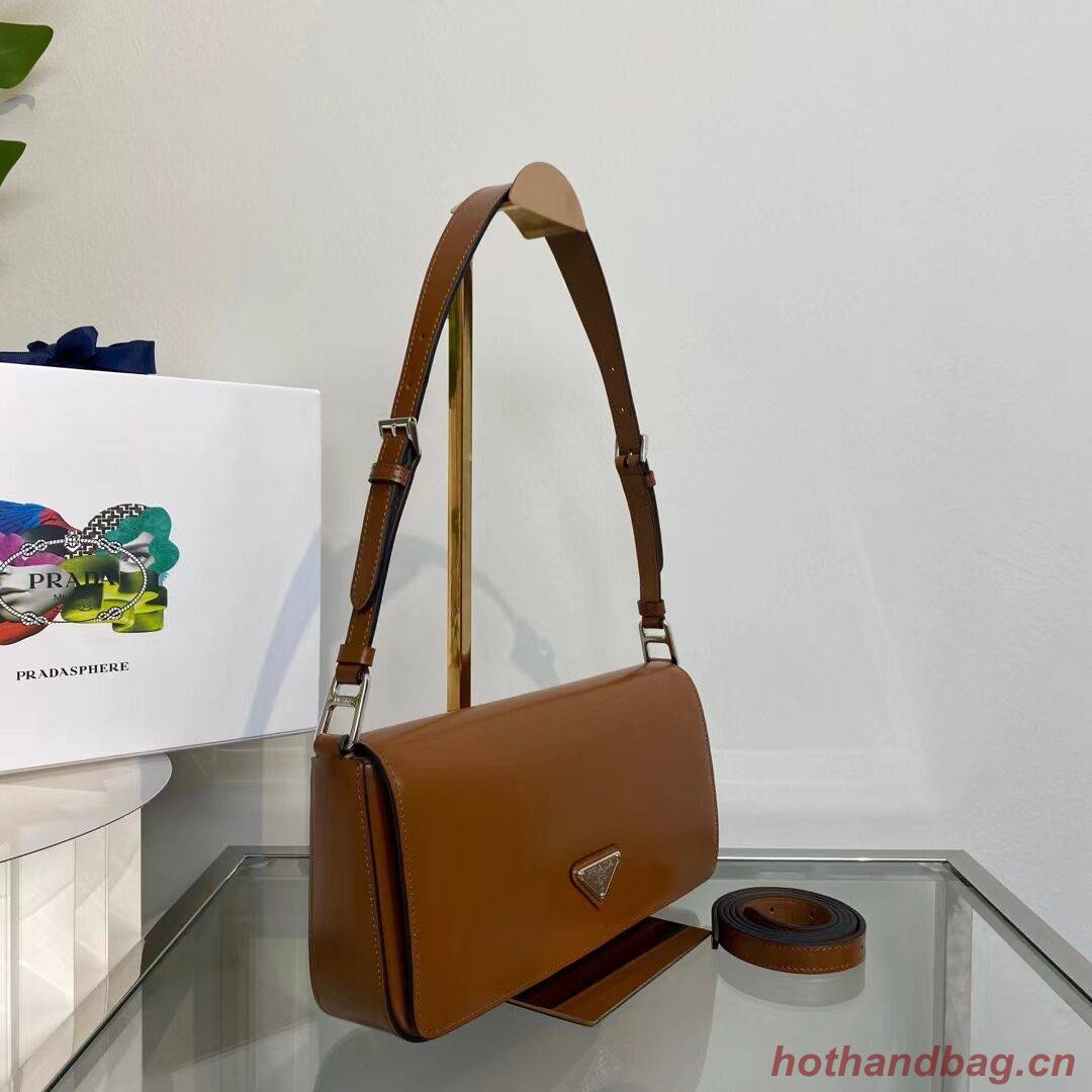 Prada Brushed leather Femme bag 1BD323 brown Prada Brushed leather Femme bag 1BD323 brown