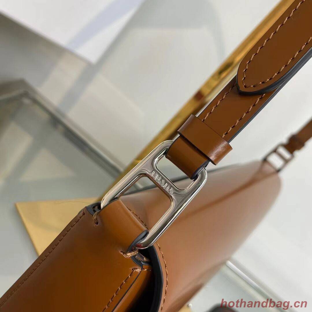 Prada Brushed leather Femme bag 1BD323 brown Prada Brushed leather Femme bag 1BD323 brown