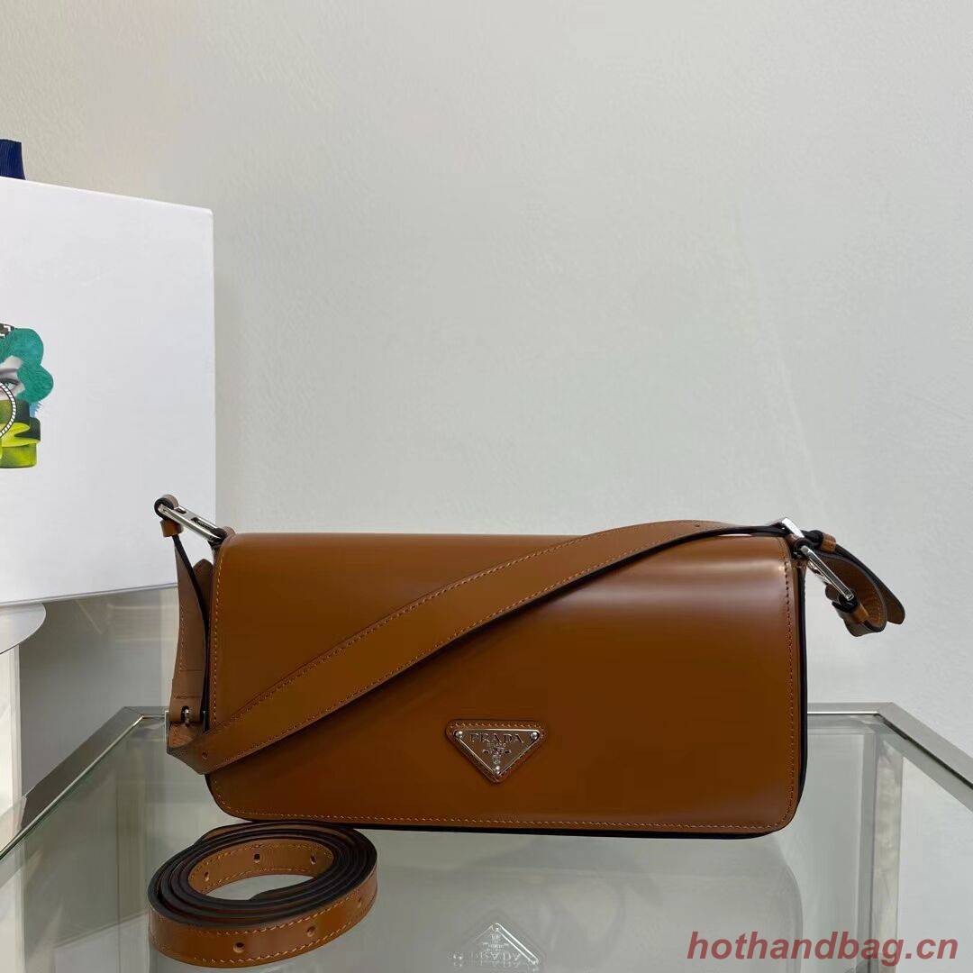Prada Brushed leather Femme bag 1BD323 brown Prada Brushed leather Femme bag 1BD323 brown