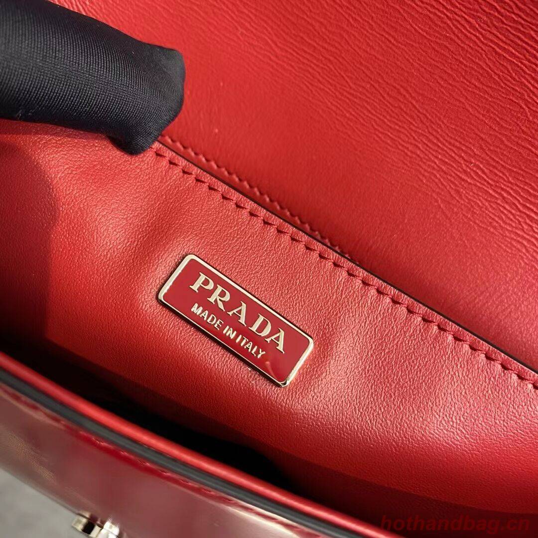 Prada Brushed leather Femme bag 1BD323 red Prada Brushed leather Femme bag 1BD323 red