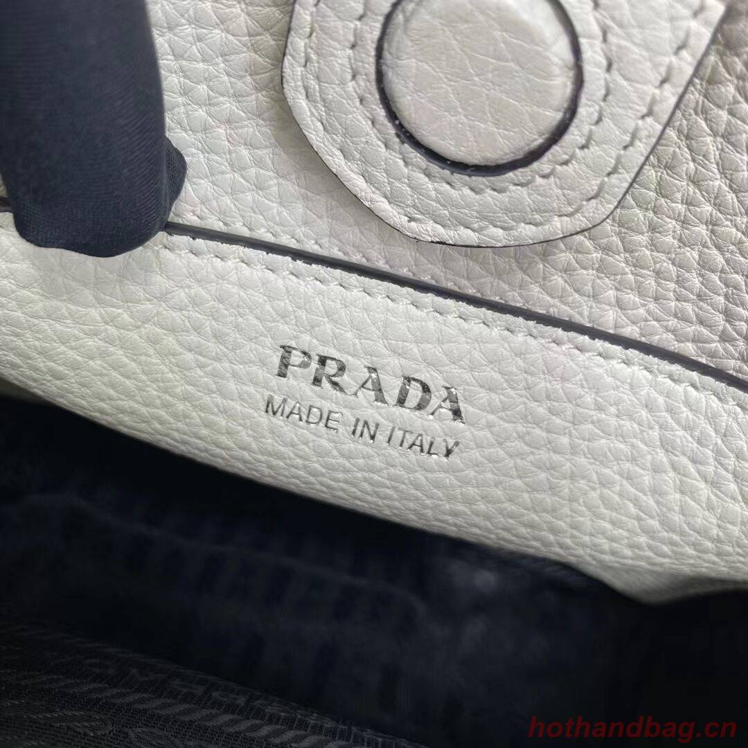 Prada Leather mini shoulder bag 1BH191 white Prada Leather mini shoulder bag 1BH191 white