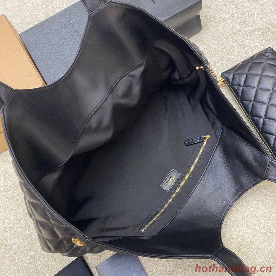 Yves Saint Laurent ICARE MAXI SHOPPING BAG IN QUILTED LAMBSKIN 698651 Black Yves Saint Laurent ICARE MAXI SHOPPING BAG IN QUILTED LAMBSKIN 698651 Black