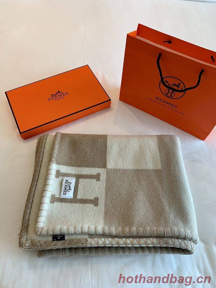 Hermes Lambswool&Cashmere Shawl&Blanket HMB00007 Hermes Lambswool&Cashmere Shawl&Blanket HMB00007