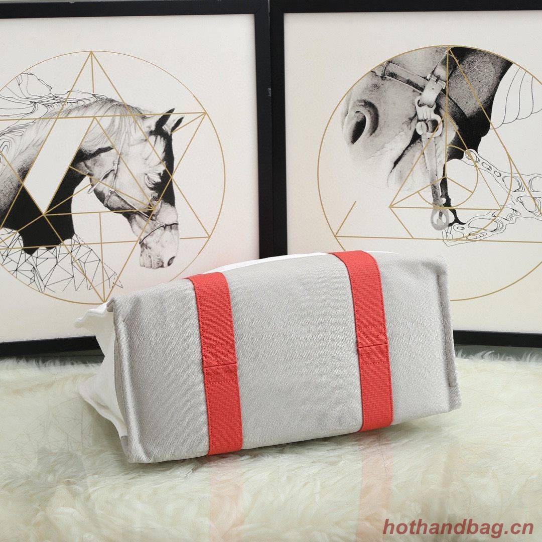 Hermes Adada Nappy Canvas Shopping Bag H5635 Orange Hermes Adada Nappy Canvas Shopping Bag H5635 Orange