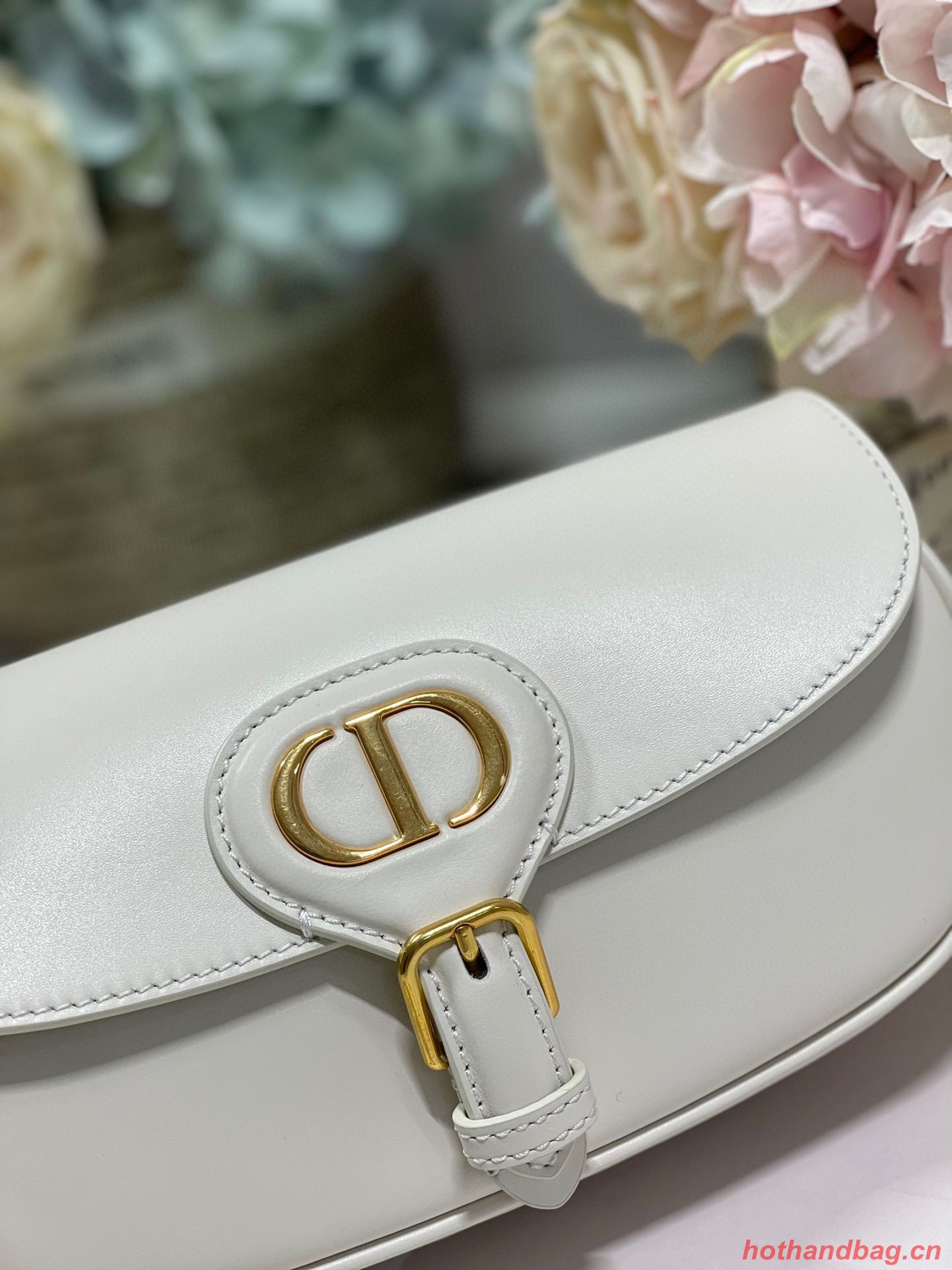 DIOR BOBBY EAST-WEST BAG Box Calfskin M9317S Off White DIOR BOBBY EAST-WEST BAG Box Calfskin M9317S Off White